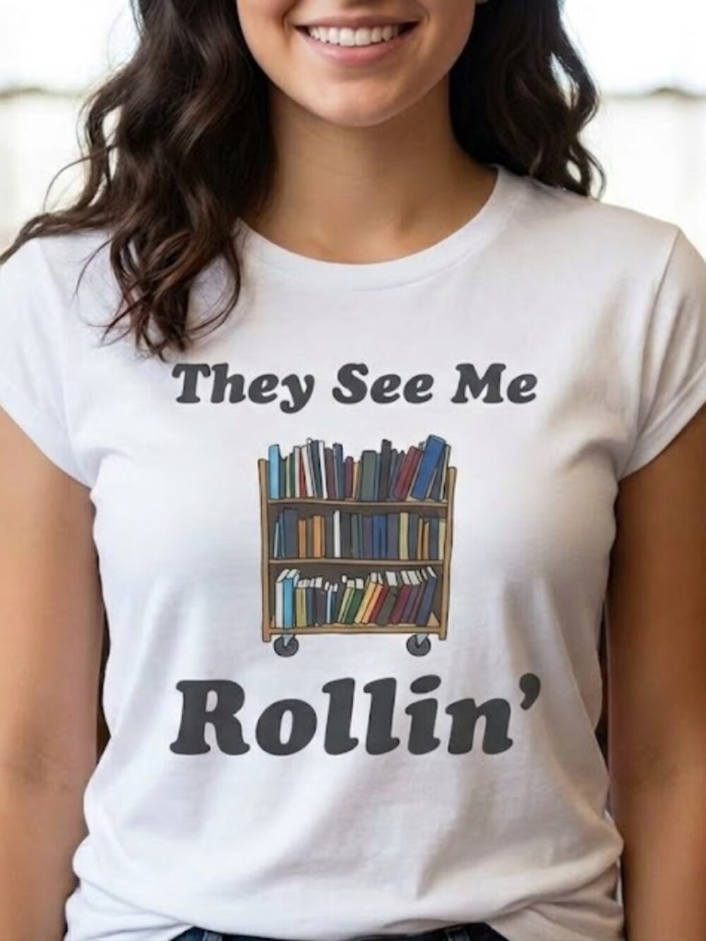 Graphic T-Shirt Large short sleeve Librian Teacher Book Store owner